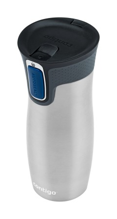 Contigo Autoseal West Loop travel mug, coffee to go mug 470ml (Stainless Steel)